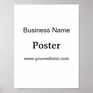 Einfache Markenförderung Standard-Halbglanz 8,5"x1 Poster