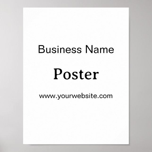 Einfache Markenförderung Standard-Halbglanz 8,5"x1 Poster (Vorne)