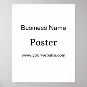 Einfache Markenförderung Standard-Halbglanz 8"x10" Poster