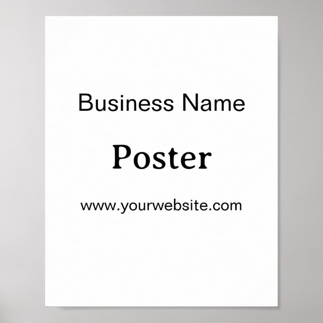 Einfache Markenförderung Standard-Halbglanz 8"x10" Poster (Vorne)