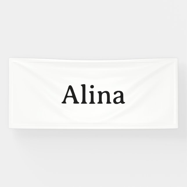 Einfache Markenwerbung 2,5' x 6' Indoor Banner (Horizontal)
