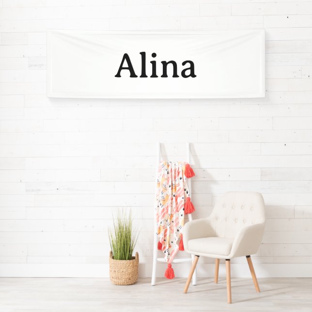 Einfache Markenwerbung 2,5' x 8' Indoor Banner (Insitu)
