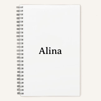 Einfache Markenwerbung 5,5" x 8,5" Deluxe-Spiralbl Notizbuch