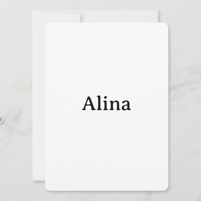 Einfache Markenwerbung Rund 5,5" x 7,5" Einladung (Vorderseite)