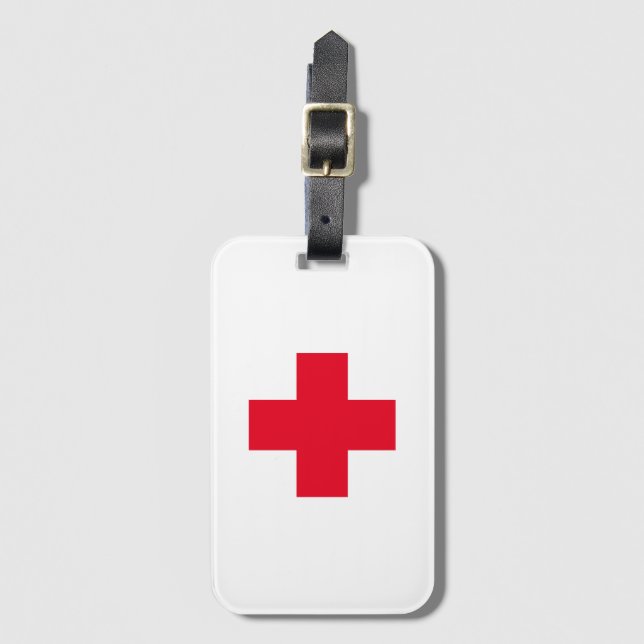 Einfache Markierung für das medizinische Gepäck de Gepäckanhänger (Vorderseite Vertikal)