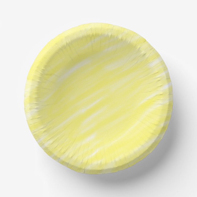 einfache Massivfarbe, kundengelb, pastellfarben un Pappteller (Vorderseite)