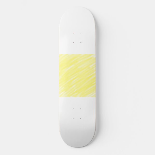 einfache Massivfarbe, kundengelb, pastellfarben un Skateboard (Vorderseite)