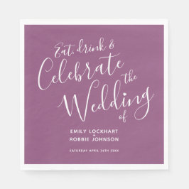 Einfache Maulbeere und weiße Servietten