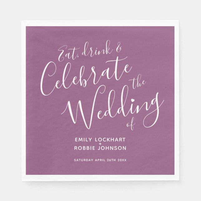 Einfache Maulbeere und weiße Servietten (Vorderseite)