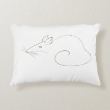 Einfache Maus Art Accent Pillow