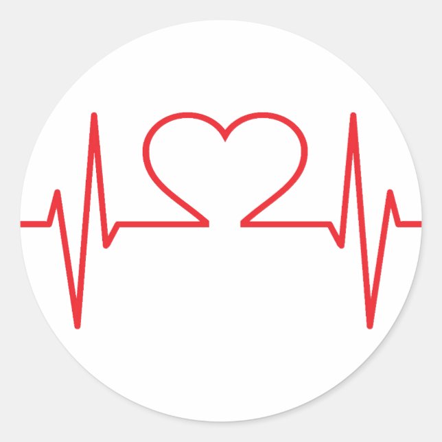 Einfache medizinische runder aufkleber (Vorderseite)