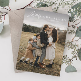 Einfache Merry Script 3 Foto Weihnachten