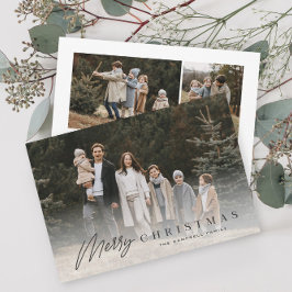 Einfache Merry Script 3 Foto Weihnachten