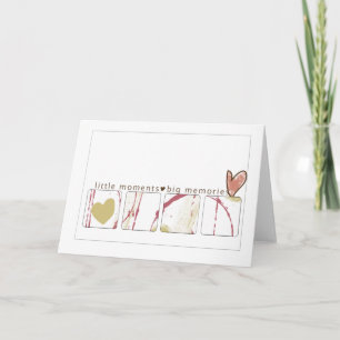Einfache Message Cards Karte