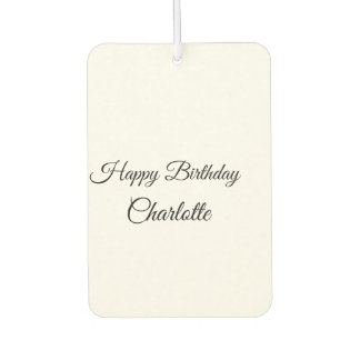 EINFACHE MINDESTANGABE.CUTIE ADD NAME BABY happy b Autolufterfrischer