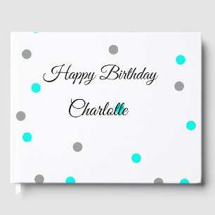 EINFACHE MINDESTANGABE.CUTIE ADD NAME BABY happy b Gästebuch
