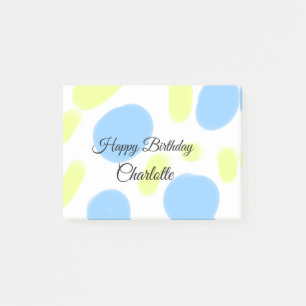 EINFACHE MINDESTANGABE.CUTIE ADD NAME BABY happy b Post-it Klebezettel