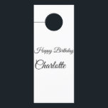 EINFACHE MINDESTANGABE.CUTIE ADD NAME BABY happy b Türanhänger<br><div class="desc">Entwurf</div>