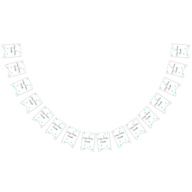 EINFACHE MINDESTANGABE.CUTIE ADD NAME BABY happy b Wimpelkette (Alle)