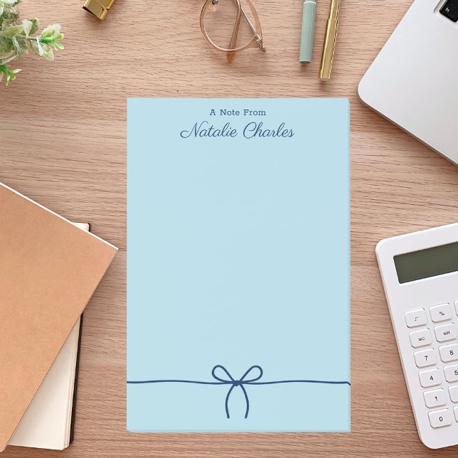 Einfache Minimal Beruflich Navy Blue Post-it Klebezettel (Von Creator hochgeladen)