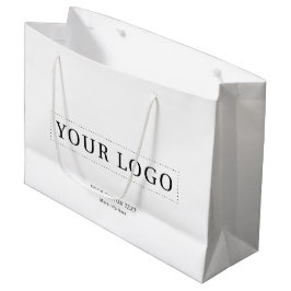 Einfache Minimal Business Logos Einkaufstaschen Große Geschenktüte