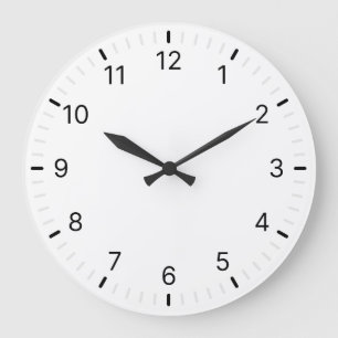 Einfache Minimal Classic Große Wanduhr