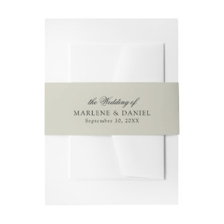 Einfache Minimal Elegantsage Grüne feierliche Hoch Einladungsbanderole