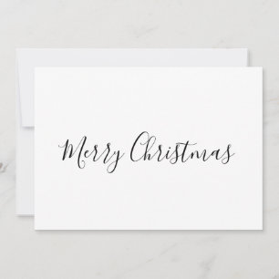 EINFACHE MINIMAL FREUNDLICHE Weihnachtskarte Dankeskarte