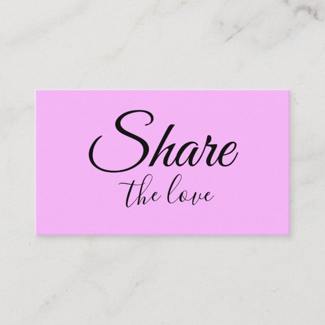 Einfache MINIMAL Fügen Sie Ihre Namensadresse teil Empfehlungskarte (Vorderseite)