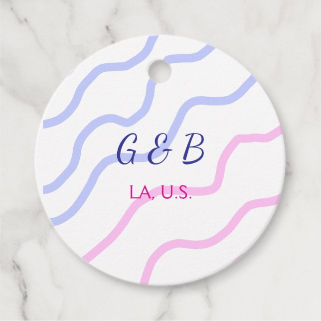 Einfache MINIMAL Fügen Sie Ihrem Paar den Namen St Geschenkanhänger (Vorderseite)