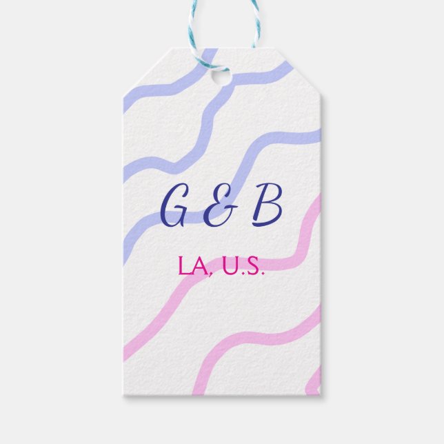 Einfache MINIMAL Fügen Sie Ihrem Paar den Namen St Geschenkanhänger (Vorderseite)