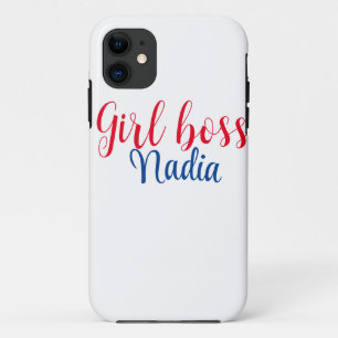 einfache minimal Girl Boss Namenstext Bild Geschäf Case-Mate iPhone Hülle
