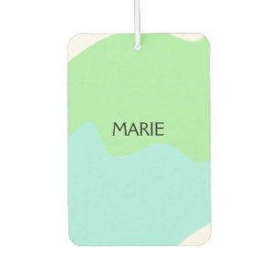 EINFACHE MINIMAL GRÜNE HINZUFÜGEN IHR NAME TEXT GI AUTOLUFTERFRISCHER