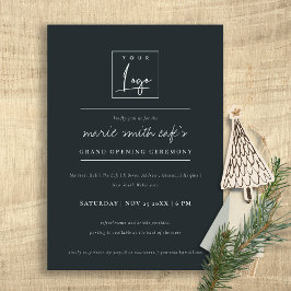 Einfache Minimal-Logoauftritte Dankeskarte