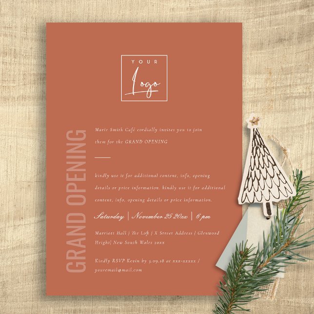 Einfache Minimal-Logoauftritte Dankeskarte (Von Creator hochgeladen)