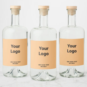 EINFACHE MINIMAL MODERNE MONOGRAM ELEGANT STIL CHI ALKOHOLFLASCHENETIKETT