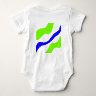 EINFACHE MINIMAL MODERNE MONOGRAM ELEGANT STIL CHI BABY STRAMPLER