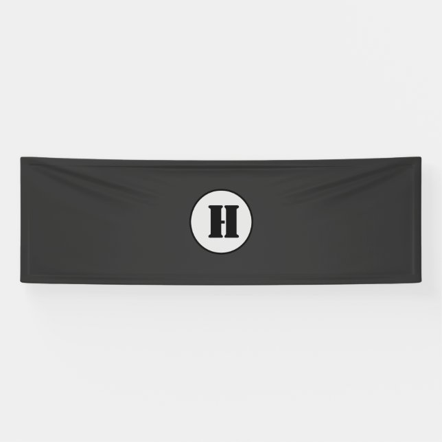EINFACHE MINIMAL MODERNE MONOGRAM ELEGANT STIL CHI BANNER (Horizontal)