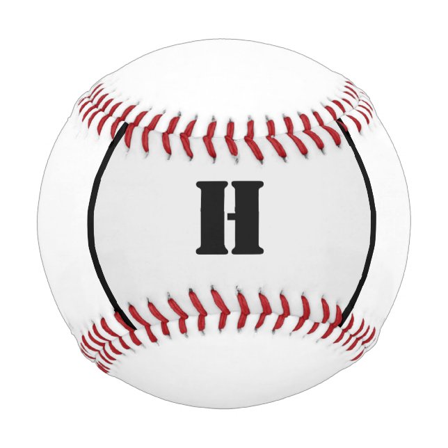 EINFACHE MINIMAL MODERNE MONOGRAM ELEGANT STIL CHI BASEBALL (Vorderseite)