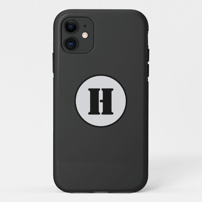 EINFACHE MINIMAL MODERNE MONOGRAM ELEGANT STIL CHI Case-Mate iPhone HÜLLE (Rückseite)