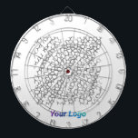 EINFACHE MINIMAL MODERNE MONOGRAM ELEGANT STIL CHI DARTSCHEIBE<br><div class="desc">DESIGN</div>