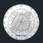 EINFACHE MINIMAL MODERNE MONOGRAM ELEGANT STIL CHI DARTSCHEIBE<br><div class="desc">DESIGN</div>