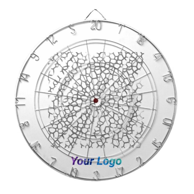 EINFACHE MINIMAL MODERNE MONOGRAM ELEGANT STIL CHI DARTSCHEIBE (vorne)