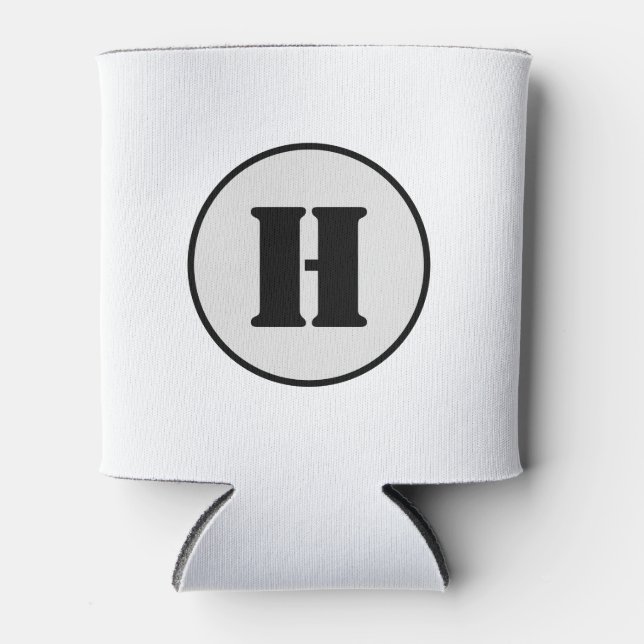 EINFACHE MINIMAL MODERNE MONOGRAM ELEGANT STIL CHI DOSENKÜHLER (Vorderseite)