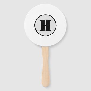 EINFACHE MINIMAL MODERNE MONOGRAM ELEGANT STIL CHI FÄCHER