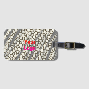 EINFACHE MINIMAL MODERNE MONOGRAM ELEGANT STIL CHI GEPÄCKANHÄNGER