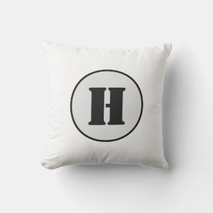 EINFACHE MINIMAL MODERNE MONOGRAM ELEGANT STIL CHI KISSEN