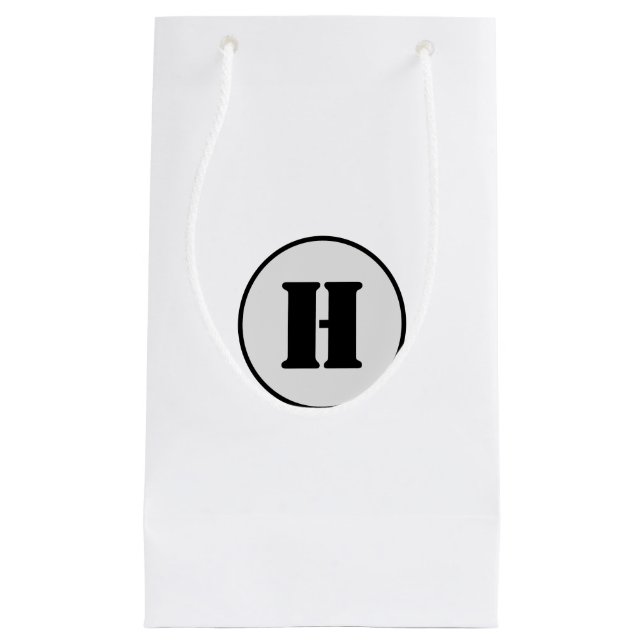 EINFACHE MINIMAL MODERNE MONOGRAM ELEGANT STIL CHI KLEINE GESCHENKTÜTE (Vorderseite)