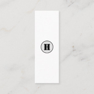 EINFACHE MINIMAL MODERNE MONOGRAM ELEGANT STIL CHI MINI VISITENKARTE