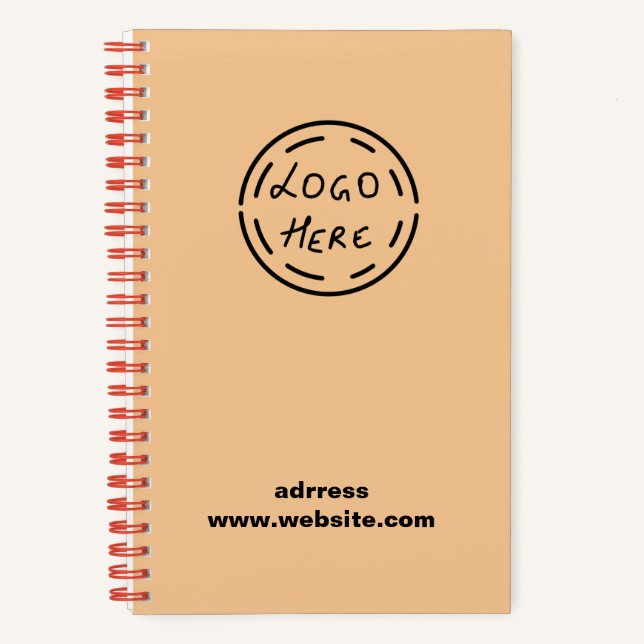 EINFACHE MINIMAL MODERNE MONOGRAM ELEGANT STIL CHI NOTIZBUCH (Vorderseite)